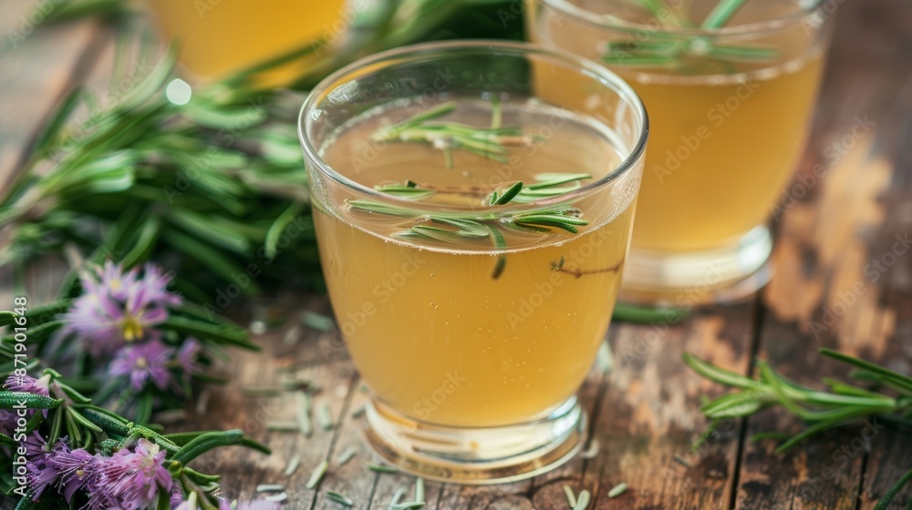A bold and savory drink infused with foraged rosemary and oregano perfect for those who prefer a stronger herbal flavor. A bold and savory drink infused with foraged rosemary and oregano perfect for those who prefer a stronger herbal flavor.