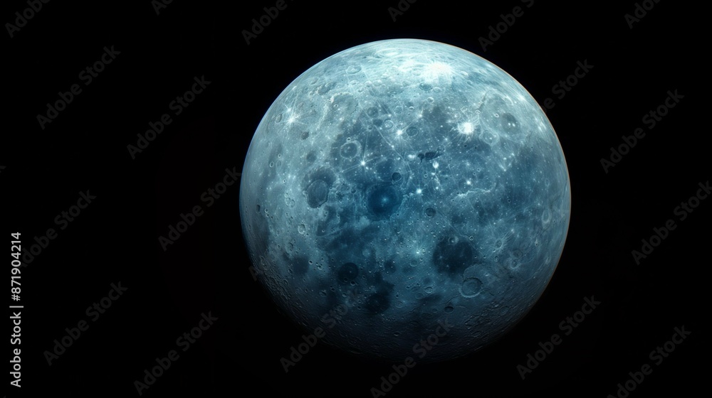 Fototapeta premium uranus on black background