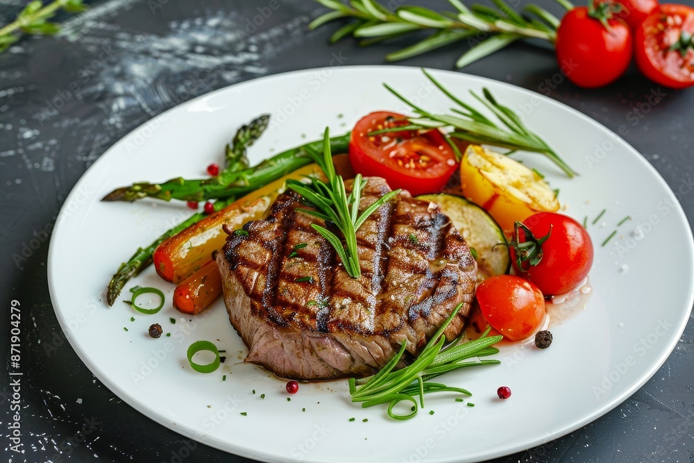 Grilled steak and veggies Grilled steak and veggies