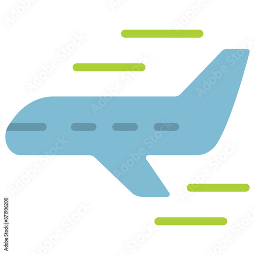 plane flat icon