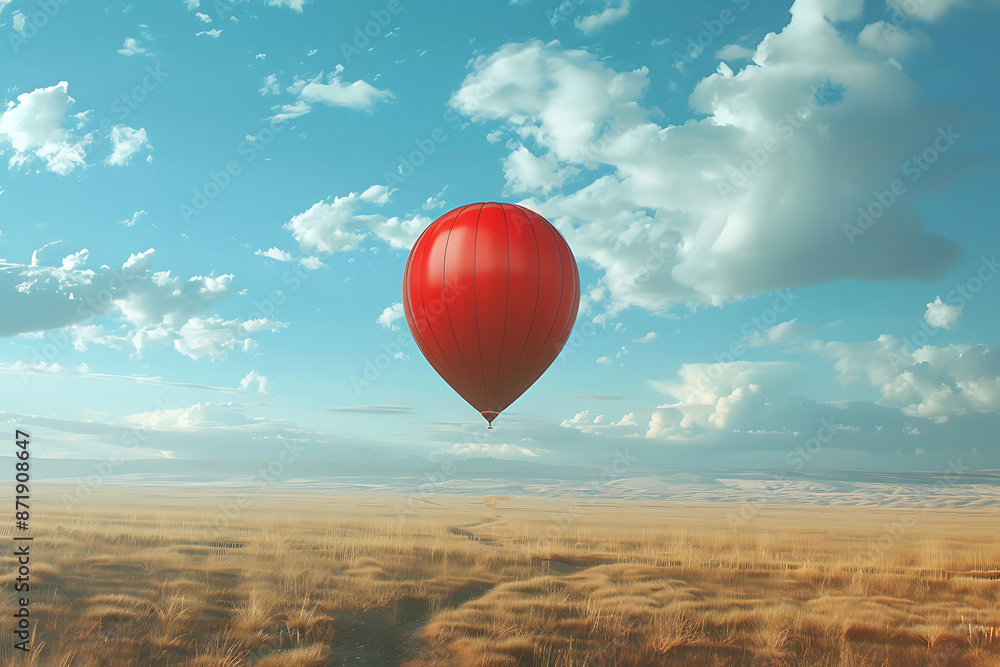 air balloon in the sky in summer day air balloon in the sky in summer day