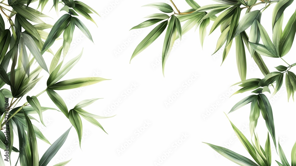 Fototapeta premium bamboo leaf background