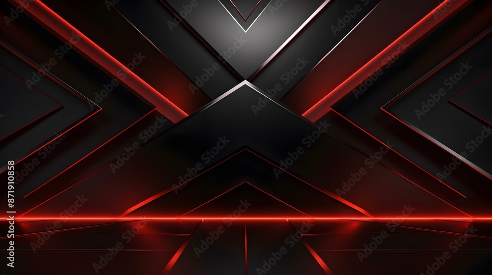3d rendering of red and black abstract geometric background. Scene for advertising, technology, showcase, banner, game, sport, cosmetic, business, metaverse. Sci-Fi Illustration. Product display
3d rendering of red and black abstract geometric background. Scene for advertising, technology, showcase, banner, game, sport, cosmetic, business, metaverse. Sci-Fi Illustration. Product display