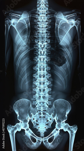 X-ray of the human body