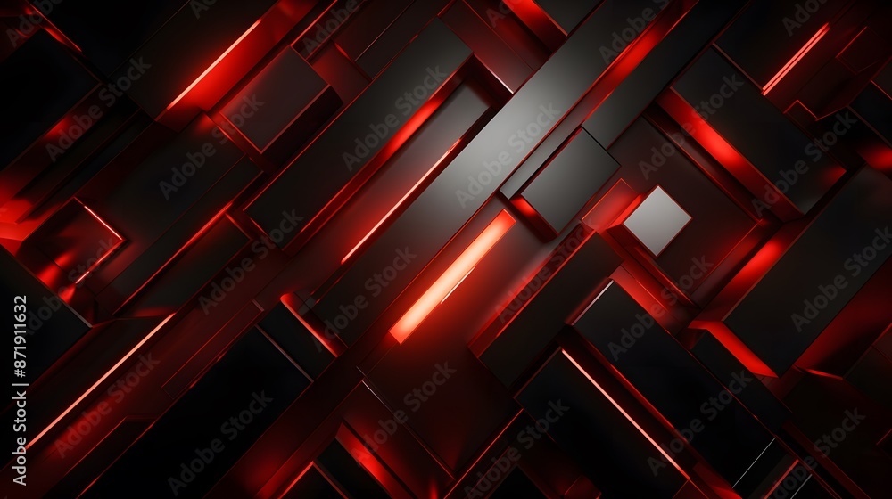 3d rendering of red and black abstract geometric background. Scene for advertising, technology, showcase, banner, game, sport, cosmetic, business, metaverse. Sci-Fi Illustration. Product display
3d rendering of red and black abstract geometric background. Scene for advertising, technology, showcase, banner, game, sport, cosmetic, business, metaverse. Sci-Fi Illustration. Product display