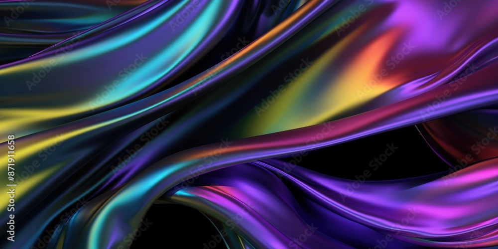 Abstract Iridescent Fabric Abstract Iridescent Fabric