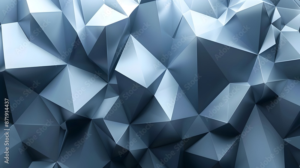 Vibrant Abstract Geometric Polygonal Shapes in 3D Effect Digital Backdrop Vibrant Abstract Geometric Polygonal Shapes in 3D Effect Digital Backdrop
