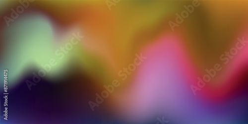 Vector abstract colorful wavy fun psychedelic background
