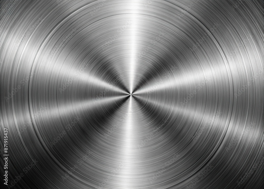 Brushed Metal, Radial Texture Brushed Metal, Radial Texture