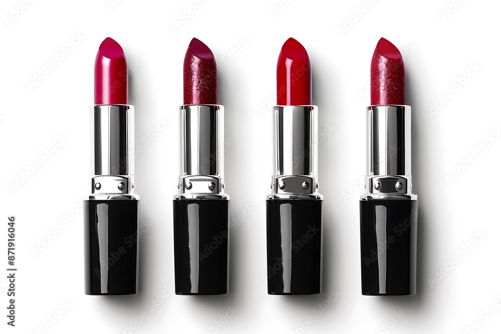 a collection or pattern of lipsticks isolated on white background a collection or pattern of lipsticks isolated on white background