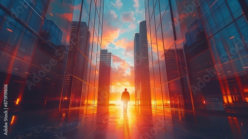 Wallpaper Mural tower solar panels Bright sun, clear sky, warm sunlight. Torontodigital.ca