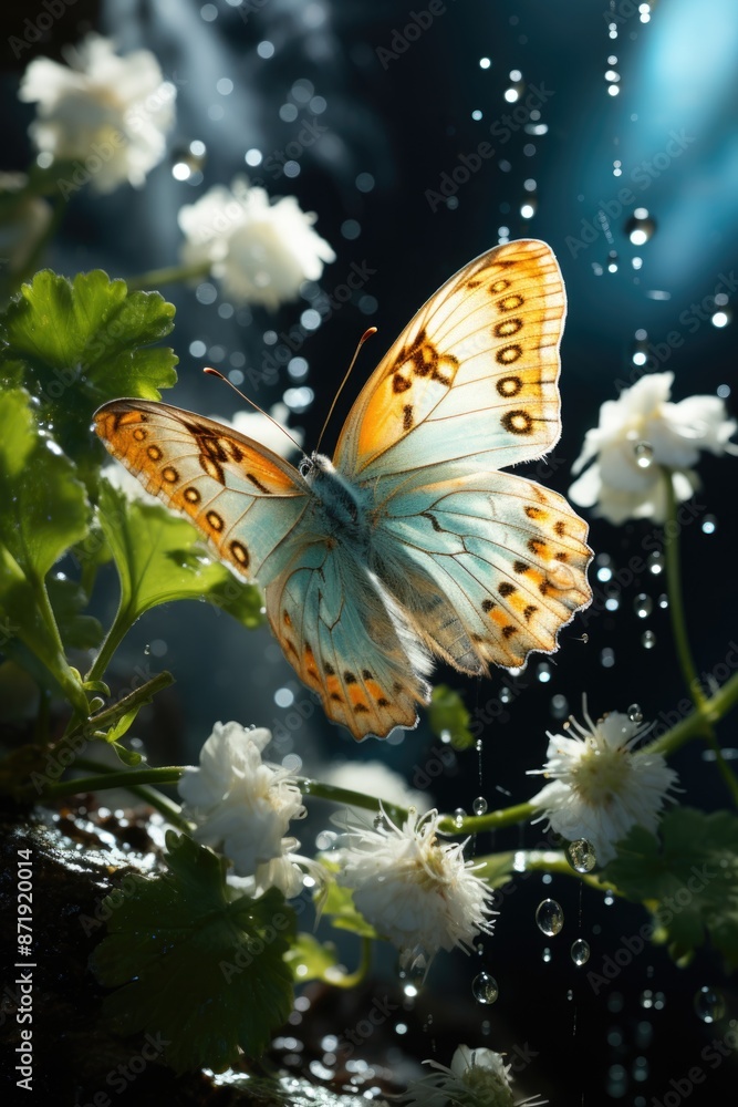 Nostalgic Charm The soft dance of a butterfly in watercolor by the garden of tim, generative IA Nostalgic Charm The soft dance of a butterfly in watercolor by the garden of tim, generative IA