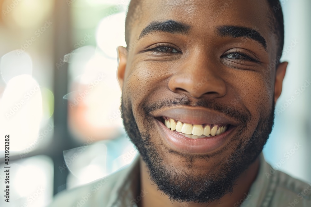 A man with a beard and a smile on his face A man with a beard and a smile on his face