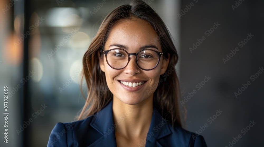 The woman with glasses The woman with glasses