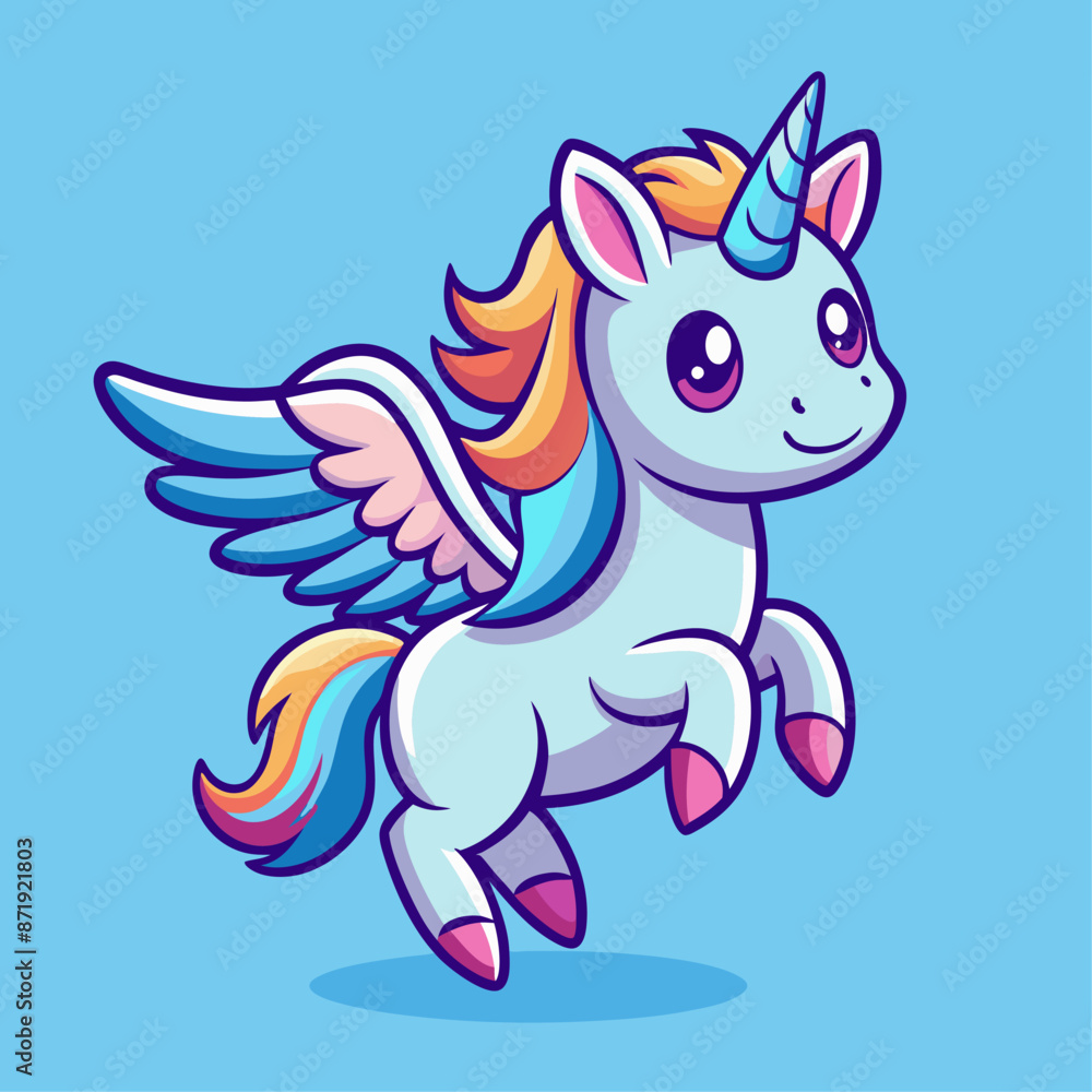 A magical unicorn with beautiful wings is soaring through the sky gracefully A magical unicorn with beautiful wings is soaring through the sky gracefully