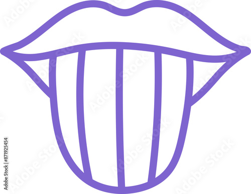 Wallpaper Mural Sticking out tongue and mouth icon vector design Torontodigital.ca