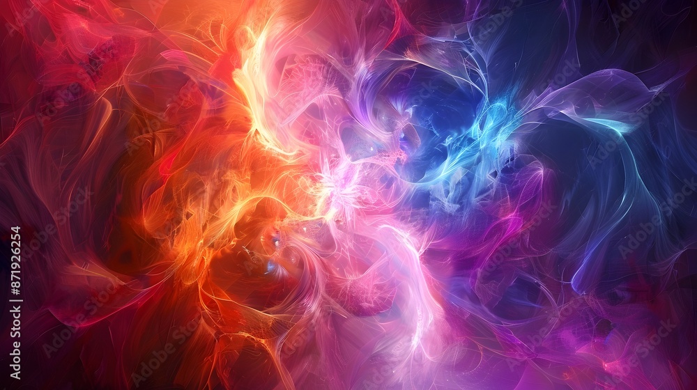Mesmerizing Fractal Design in Vivid Abstract Color Patterns Mesmerizing Fractal Design in Vivid Abstract Color Patterns