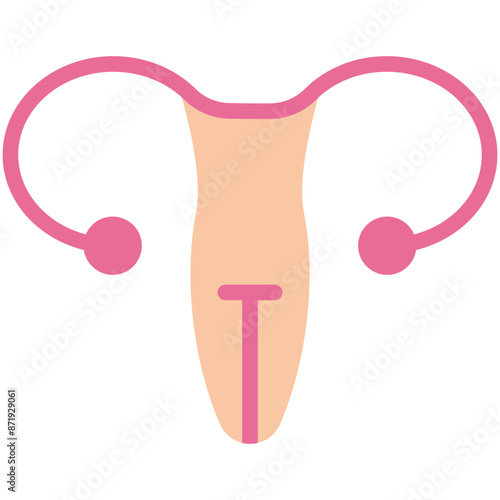 ovaries flat icon