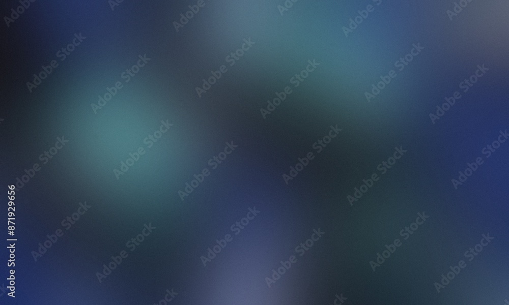Fototapeta premium Dark blue and teal grainy gradient textured background, modern banner design
