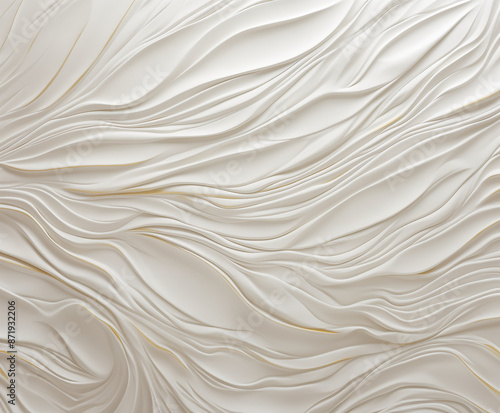 White curve texture background, GenerativeAI, luxury wallpaper