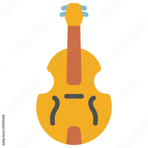 contrabass flat icon