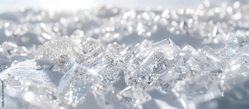 crystals on the glass; widescreen backdrop; shiny glamour luxury piles of diamonds on white surface; bright sunny background; perfect for exclusive expensive jewelry / gifts ads; sparkly backgrounds crystals on the glass; widescreen backdrop; shiny glamour luxury piles of diamonds on white surface; bright sunny background; perfect for exclusive expensive jewelry / gifts ads; sparkly backgrounds