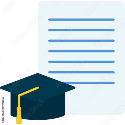 Scholarship Flat Icon