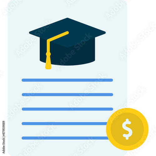 Scholarship Flat Icon