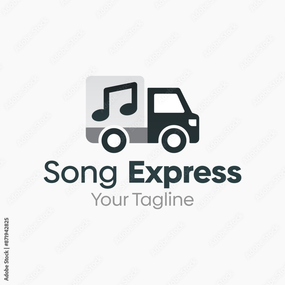 Song Express Logo Vector Template Design. Good for Business, Startup, Agency, and Organization Song Express Logo Vector Template Design. Good for Business, Startup, Agency, and Organization