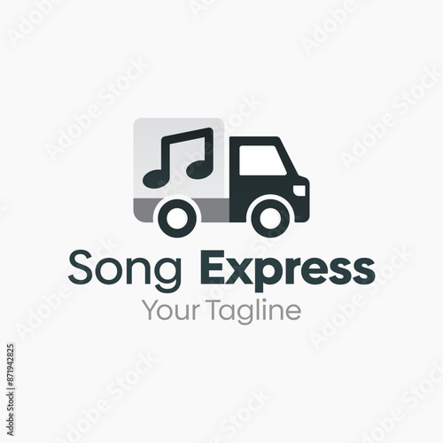 Song Express Logo Vector Template Design. Good for Business, Startup, Agency, and Organization