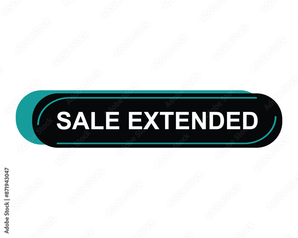 sale extended button on white background. sale extended button sign sale extended button on white background. sale extended button sign