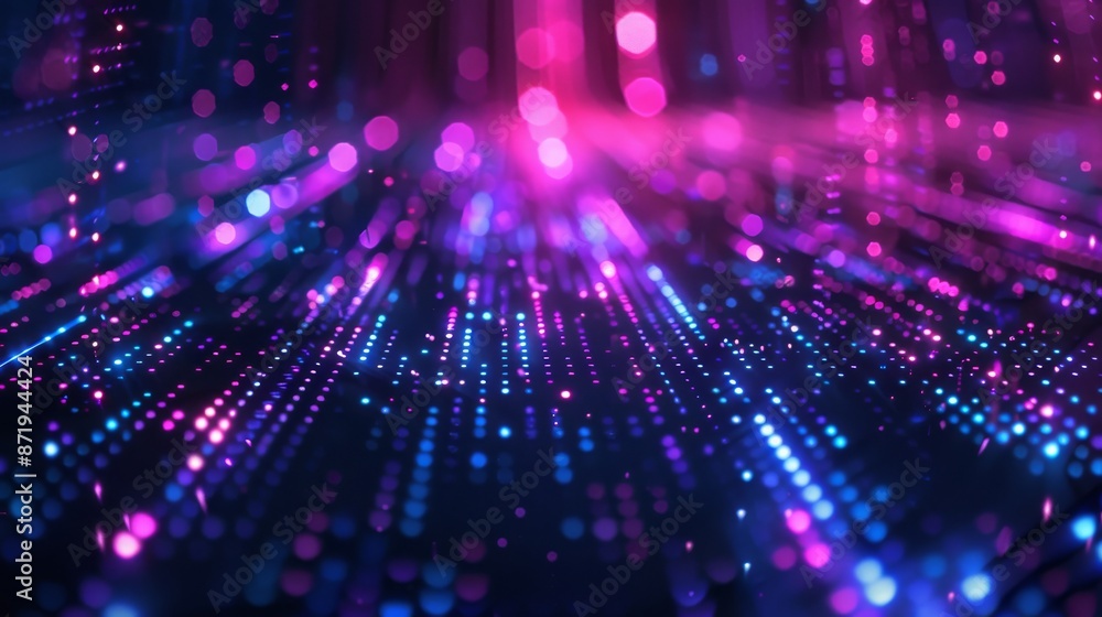 3D abstract art background render on black with circles and dots, retrowave and synthwave illustration. 3D abstract art background render on black with circles and dots, retrowave and synthwave illustration.