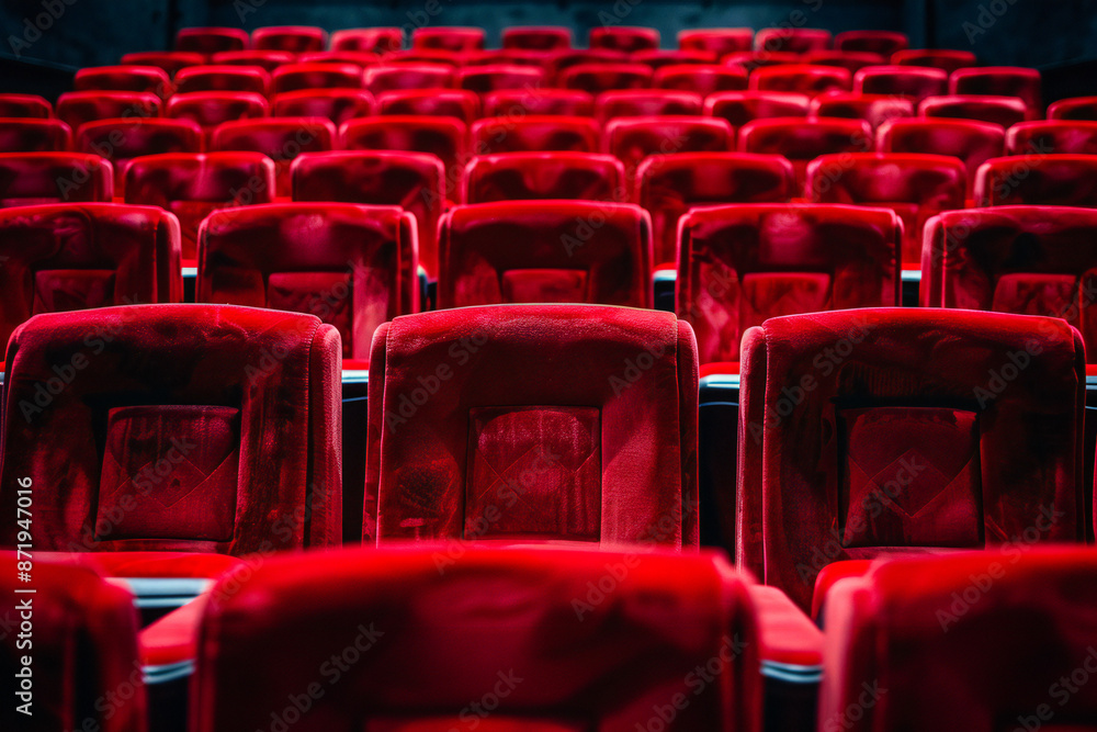 Naklejka premium Theatre auditorium furniture indoors