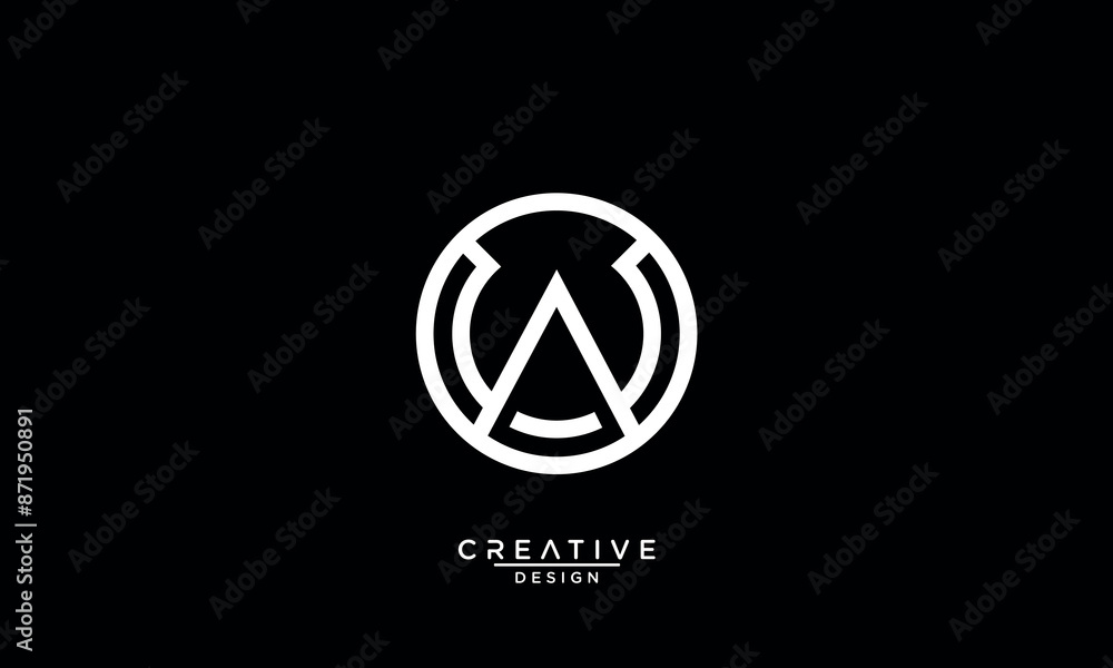 AW, WA, A, W, Abstract Letters Logo Monogram AW, WA, A, W, Abstract Letters Logo Monogram