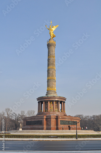Berlin, Germany. The Siegessaule (Victory Column), a monument designed by Heinrich Strack to commemorate the Prussian victory in Second Schleswig War