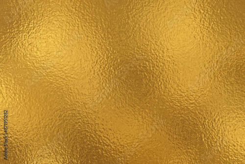 Shiny  gold foil leaf texture, background with glass effect vector illustration for prints, cmyk color mode.