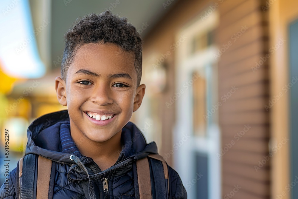 Smiling hispanic school child boy Smiling hispanic school child boy