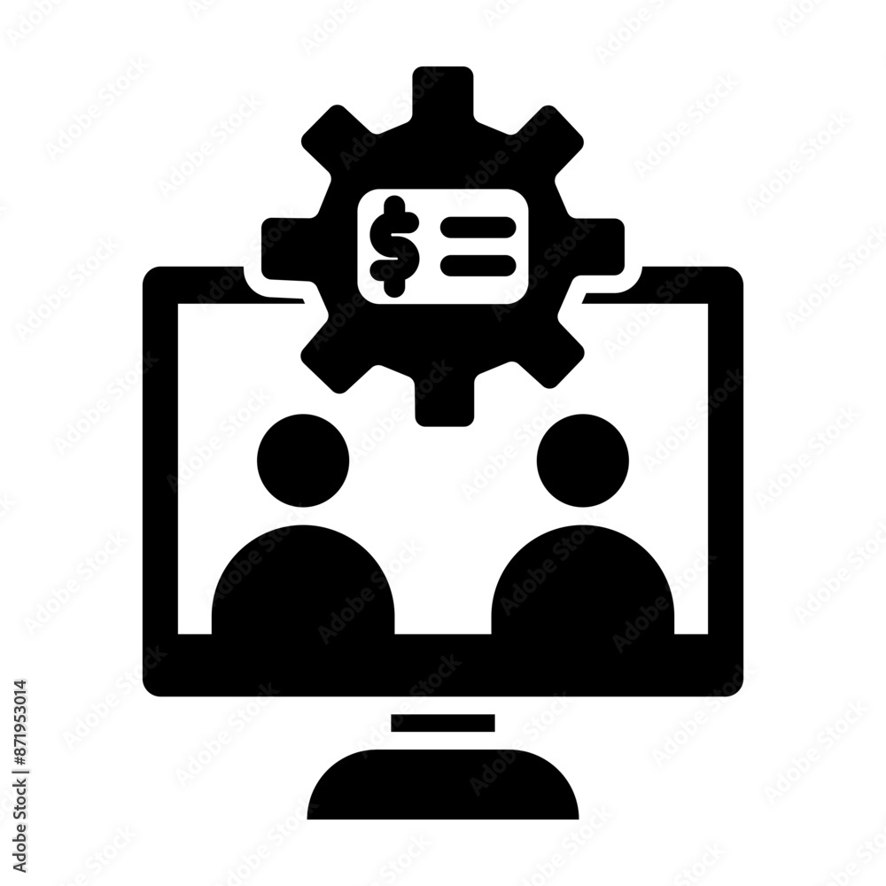 Consulting Glyph Icon Consulting Glyph Icon