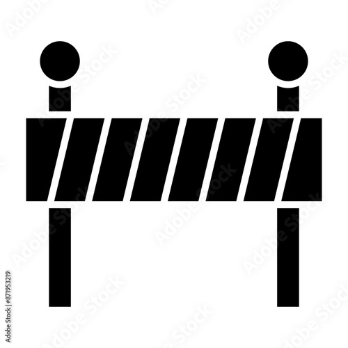 Barricade Glyph Icon