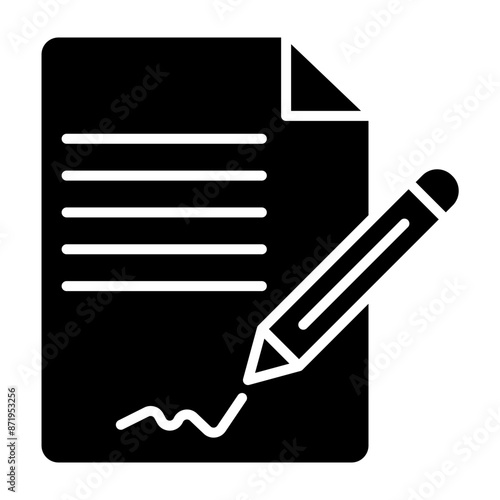Agreement Glyph Icon
