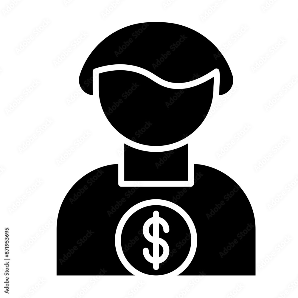 Customer Glyph Icon Customer Glyph Icon