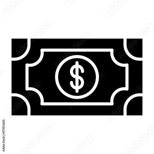 Fotografie Banknote Glyph Icon