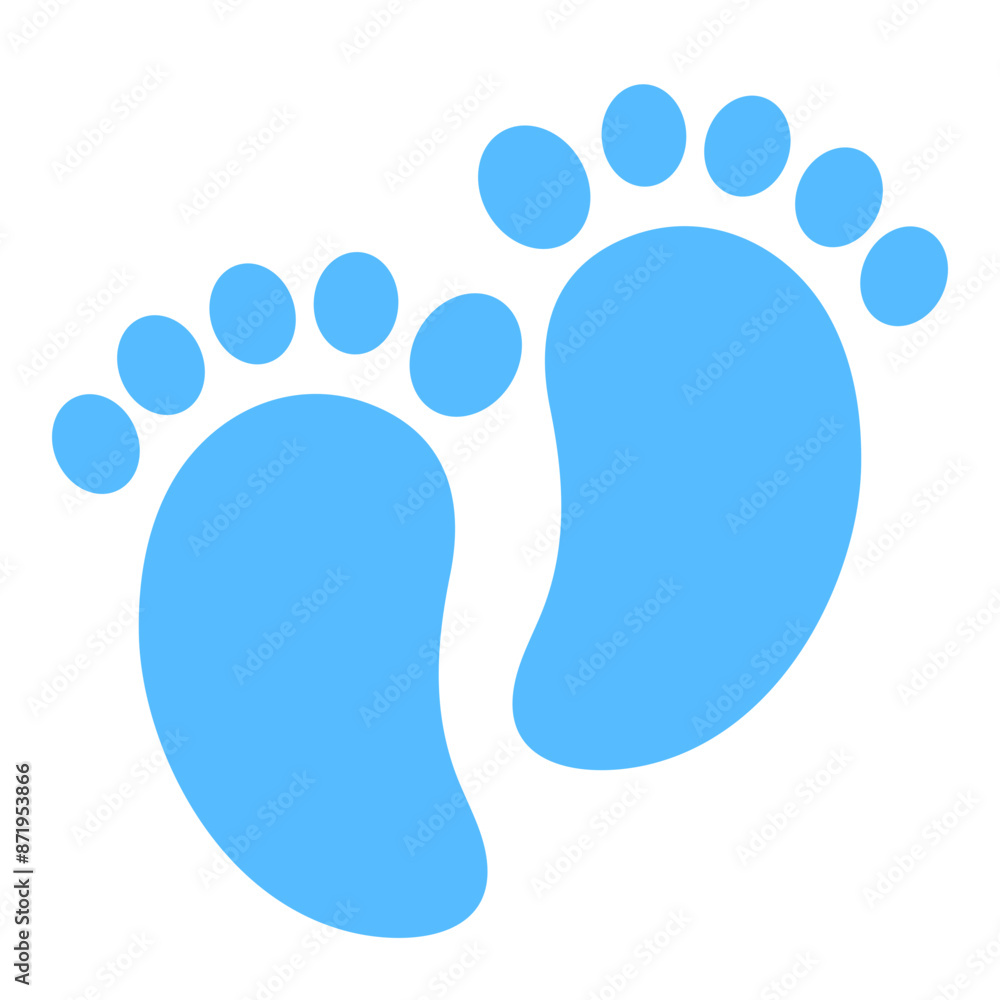 Baby footprint in baby shower concept. Baby footprint in baby shower concept.