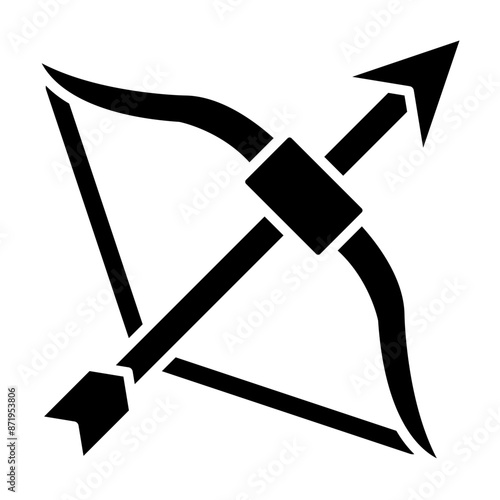 Archery Glyph Icon