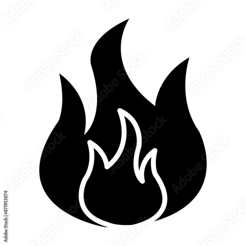 Fire Glyph Icon