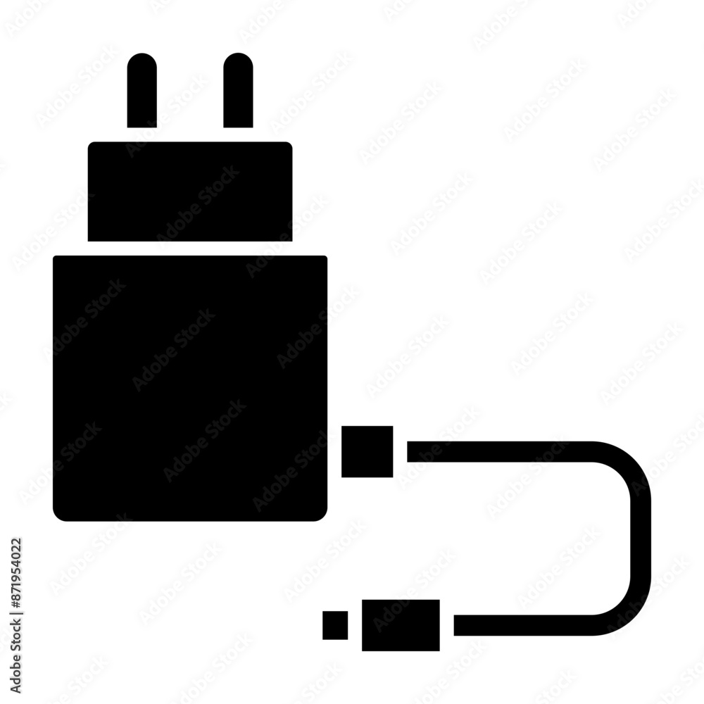 Charger Glyph Icon Charger Glyph Icon