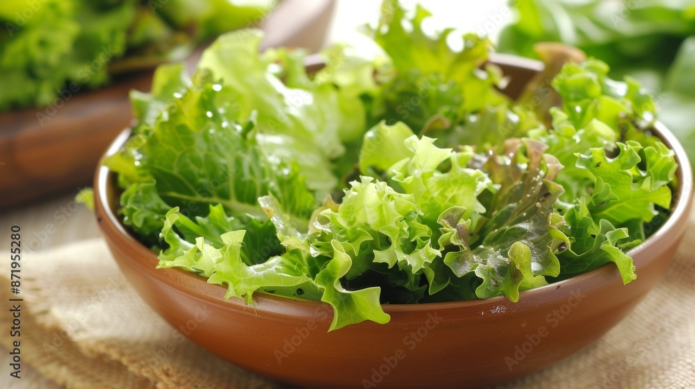 A fragrant salad showcasing a mixture of y and mild greens such as mustard greens and butter lettuce. A fragrant salad showcasing a mixture of y and mild greens such as mustard greens and butter lettuce.