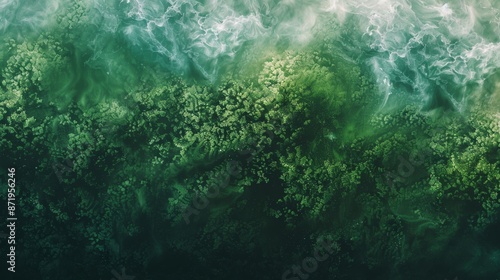 green gradient abstract nature macos wallpaper  photo