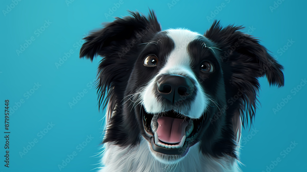 Happy smiling shepherd dog portrait Happy smiling shepherd dog portrait
