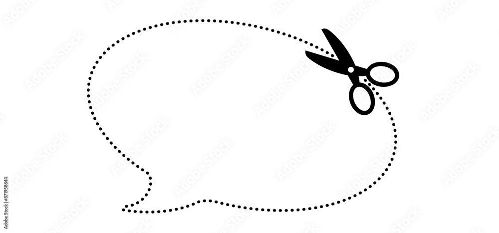 Cartoon cutout, coupon line pattern. Scissors icon. Snip markers. Flat vector cut lines. Scissor for cutting coupon, voucher or paper. For dotted line with shears or scissors cut lines symbol. Cartoon cutout, coupon line pattern. Scissors icon. Snip markers. Flat vector cut lines. Scissor for cutting coupon, voucher or paper. For dotted line with shears or scissors cut lines symbol.